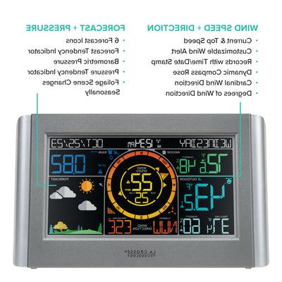 328-1414 Color Weather Station with Wind